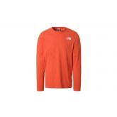 The North Face M L/S Red Box Tee - Czerwony - Short Sleeve T-Shirt