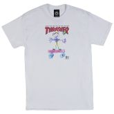 Thrasher Kid Cover Tee - Biały - Short Sleeve T-Shirt