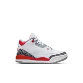 Air Jordan 3 Retro "Fire Red" (PS) - Biały - Trampki