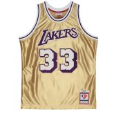Mitchell & Ness Los Angeles Lakers Kareem Abdul-Jabbar 75th Gold Swingman Jersey - Multi-color - Jersey