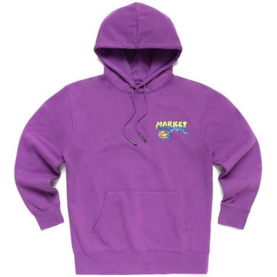 Market Slam Dunk Sketch Hoodie Purple - Purpurowy - Bluza