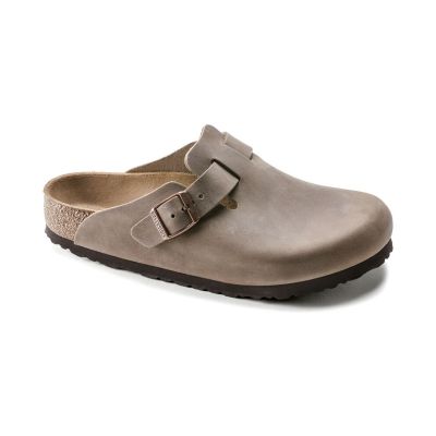 Birkenstock Boston Oiled Leather Regular Fit Light Brown - Brązowy - Sandały Birkenstock Boston Oiled Leather Regular Fit Light Brown - Brązowy - Sandały