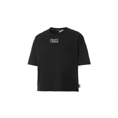 Puma x Mr Doodle Women´s Loose Tee - Czarny - Short Sleeve T-Shirt