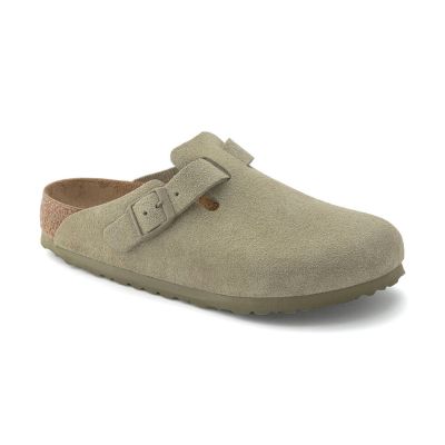 Birkenstock Boston Suede Leather Narrow Fit Grey 1025844 - Szary - Sandały Birkenstock Boston Suede Leather Narrow Fit Grey 1025844 - Szary - Sandały