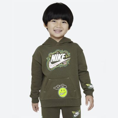 Nike NSW Art Of Play Pullover Hoodie Cargo Khaki - Zielony - Bluza
