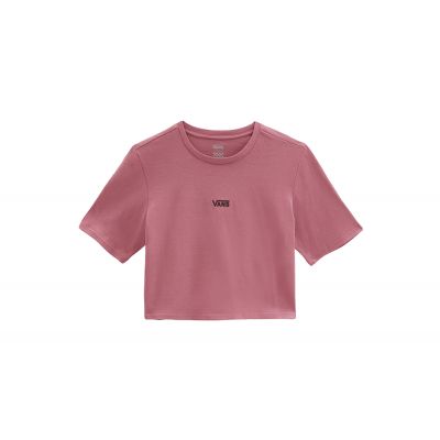 Vans Flying V Crop Crew Sport Tee - Różowy - Short Sleeve T-Shirt