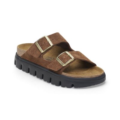 Birkenstock Arizona Chunky Suede Leather Narrow Fit Brown - Brązowy - Sandały Birkenstock Arizona Chunky Suede Leather Narrow Fit Brown - Brązowy - Sandały