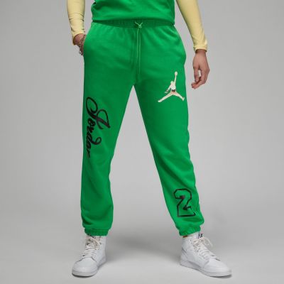Jordan Brooklyn Fleece Wmns Graphic Pants - Zielony - Spodnie
