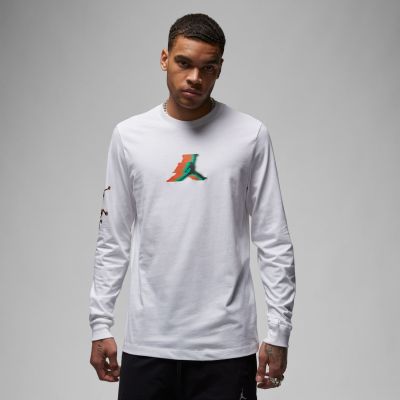 Jordan Brand Long-Sleeve Tee White - Biały - Short Sleeve T-Shirt
