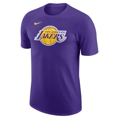 Nike NBA Los Angeles Lakers Essential Logo Tee Field Purple - Purpurowy - Short Sleeve T-Shirt