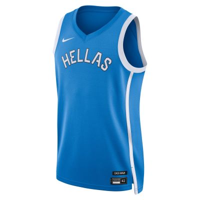 Nike Greece Limited Road Wmns Basketball Jersey - Niebieski - Jersey
