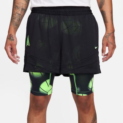 Nike Dri-FIT Ja 2-in-1 4" Basketball Shorts Black - Czarny - Szorty