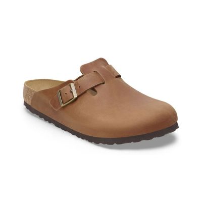 Birkenstock Boston Oiled Leather Regular Fit Brown 1028179 - Brązowy - Sandały Birkenstock Boston Oiled Leather Regular Fit Brown 1028179 - Brązowy - Sandały