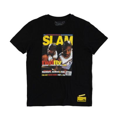 Mitchell & Ness NBA Golden State Warriors Tim Hardaway Slam Tee - Czarny - Short Sleeve T-Shirt