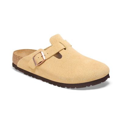 Birkenstock Boston Suede Leather Regular fit Light Brown - Brązowy - Sandały Birkenstock Boston Suede Leather Regular fit Light Brown - Brązowy - Sandały