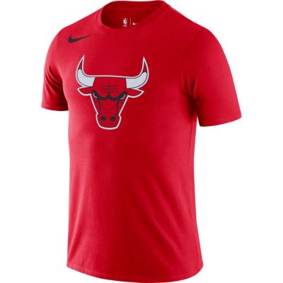Nike Dri-FIT NBA Chicago Bulls Logo Tee - Czerwony - Short Sleeve T-Shirt