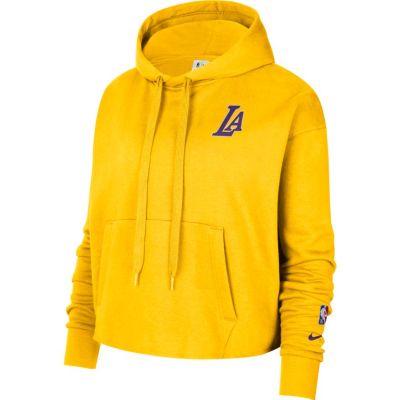Nike LA Lakers NBA Fleece Wmns Hoodie - Żółty - Bluza