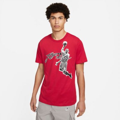 Jordan Air Dri-FIT Tee Red - Czerwony - Short Sleeve T-Shirt