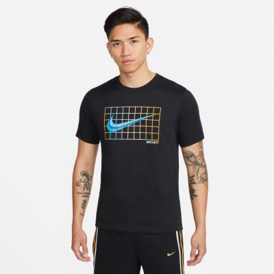 Nike Dri-Fit "Just Do It" Basketball Tee - Czarny - Short Sleeve T-Shirt