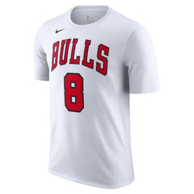 Nike NBA Chicago Bulls Tee - Biały - Short Sleeve T-Shirt
