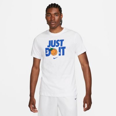Nike "Just Do It" Basketball Tee White - Biały - Short Sleeve T-Shirt