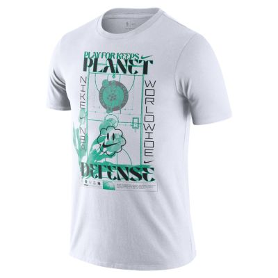 Nike NBA Boston Celtics Tee White - Biały - Short Sleeve T-Shirt