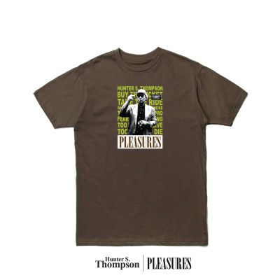 Pleasures No Smoking Tee Brown - Brązowy - Short Sleeve T-Shirt