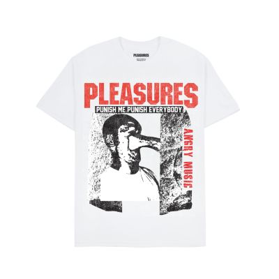 Pleasures Punish Tee White - Biały - Short Sleeve T-Shirt