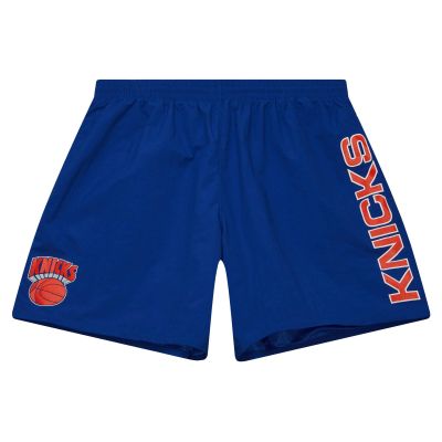 Mitchell & Ness NBA New York Knicks Team Heritage Woven Shorts - Niebieski - Szorty