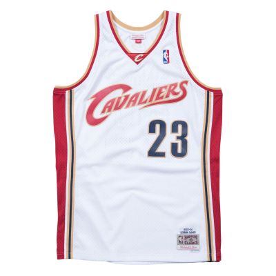 Mitchell & Ness NBA Cleveland Cavaliers Lebron James White Swingman Jersey - Biały - Jersey