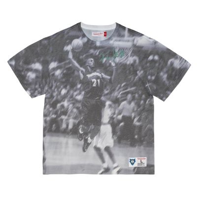 Mitchell & Ness Kevin Garnett Above The Rim Sublimated S/S Tee - Szary - Short Sleeve T-Shirt