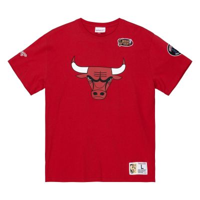Mitchell & Ness NBA Chicago Bulls Team Origins S/S Tee - Czerwony - Short Sleeve T-Shirt
